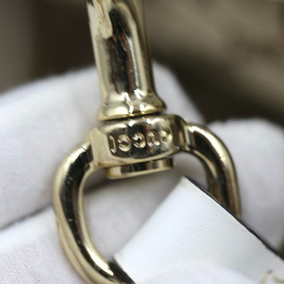Gucci Monogram White and Gold Scarf Bag - Picture 11 of 11